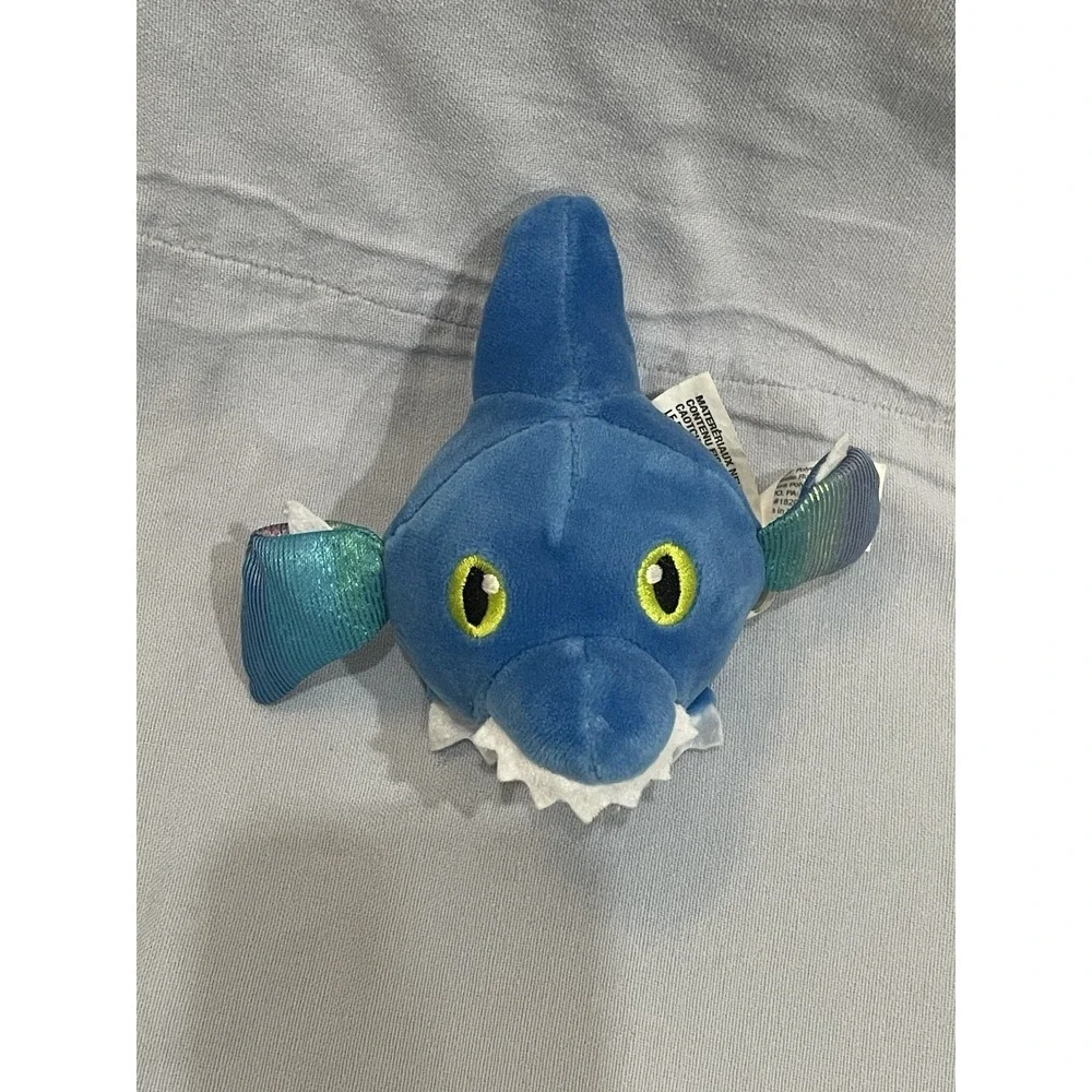 Blue Dinosaur Squeezy Bead Plush Stress Reliever Ball